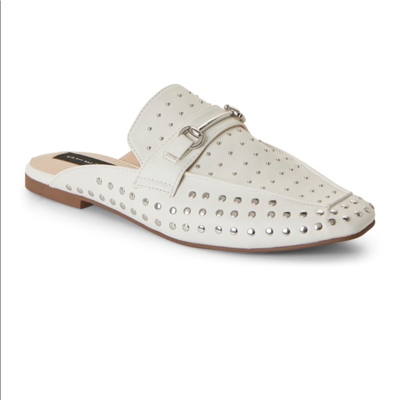 steve madden white mules